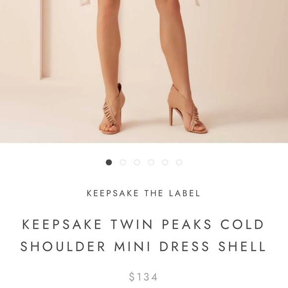NWT!! REVOLVE - Keepsake twin peaks cold shoulder mini dress - Picture 6 of 6